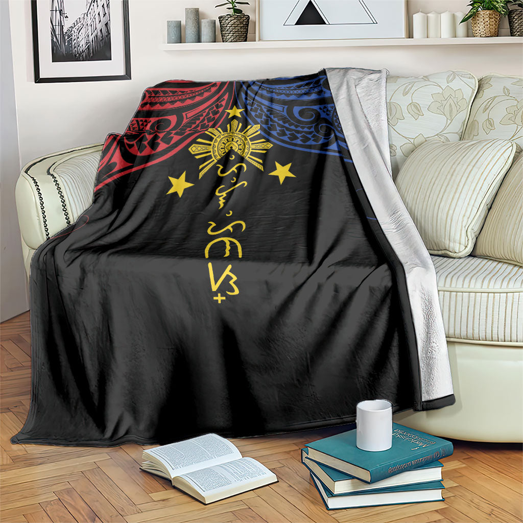 Philippines Heritage Blanket Baybayin Philipinas Sun