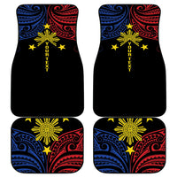 Philippines Heritage Personalized Car Mats Baybayin Philipinas Sun