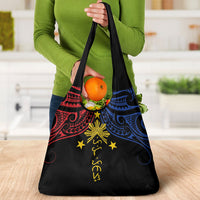 Philippines Heritage Grocery Bag Baybayin Philipinas Sun