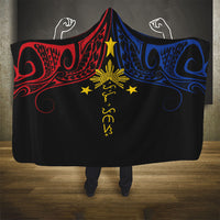 Philippines Heritage Hooded Blanket Baybayin Philipinas Sun