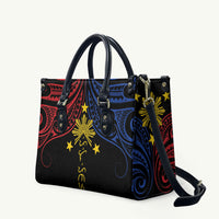 Philippines Heritage Leather Bag Baybayin Philipinas Sun
