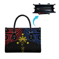Philippines Heritage Leather Bag Baybayin Philipinas Sun