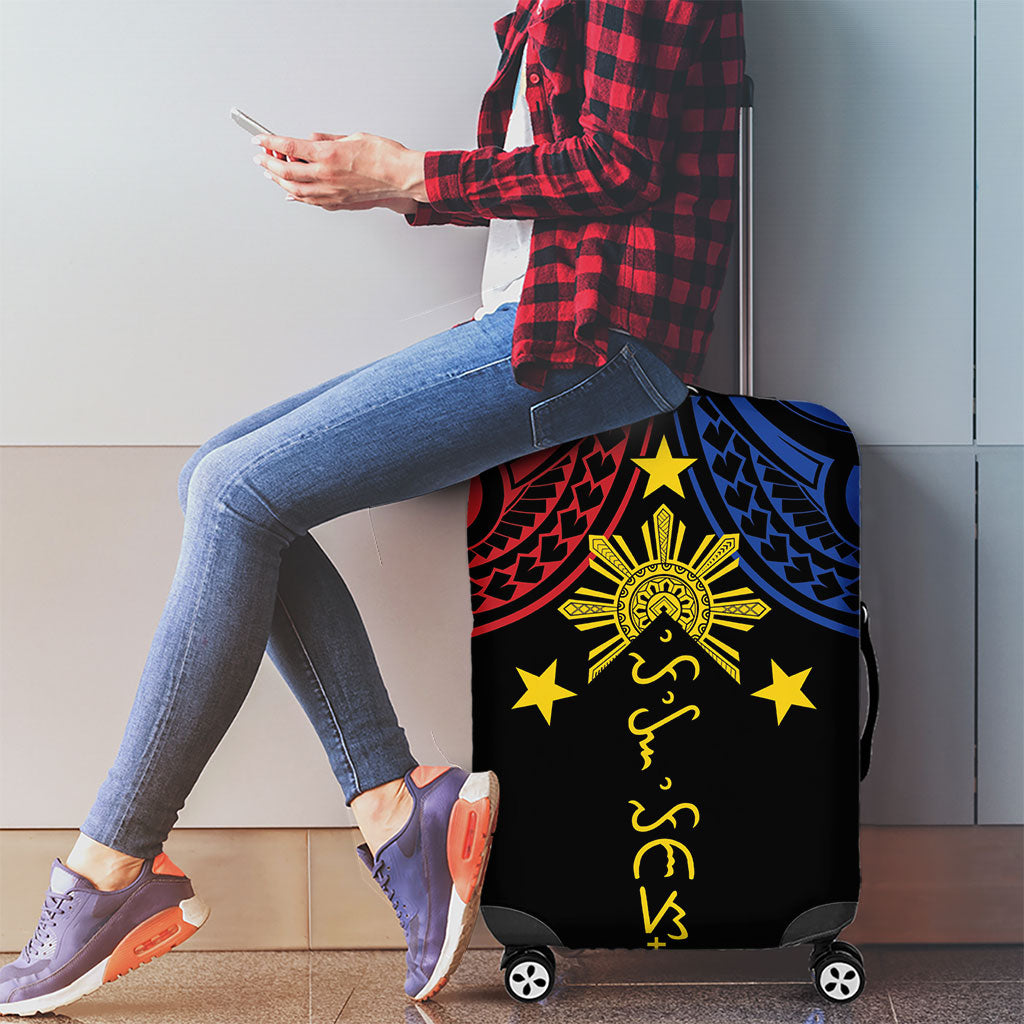 Philippines Heritage Luggage Cover Baybayin Philipinas Sun LT7 - Polynesian Pride