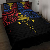 Philippines Heritage Quilt Bed Set Baybayin Philipinas Sun