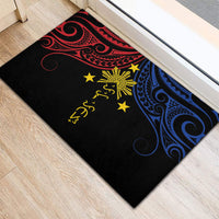 Philippines Heritage Rubber Doormat Baybayin Philipinas Sun