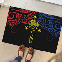 Philippines Heritage Rubber Doormat Baybayin Philipinas Sun