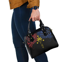Philippines Heritage Shoulder Handbag Baybayin Philipinas Sun LT7 - Polynesian Pride
