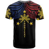 Philippines Heritage Personalized T Shirt Baybayin Philipinas Sun