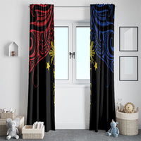 Philippines Heritage Window Curtain Baybayin Philipinas Sun