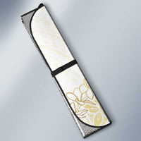 Samoa Lotu Tamaiti Mamanu Siapo Auto Sun Shade Golden Plumeria - Polynesian Pride