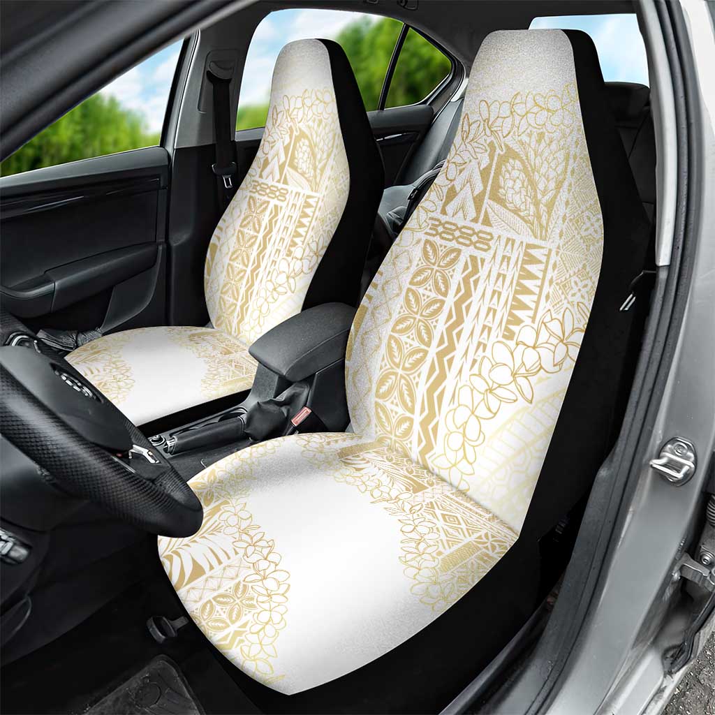 Samoa Lotu Tamaiti Mamanu Siapo Car Seat Cover Golden Plumeria - Polynesian Pride