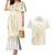 Samoa Lotu Tamaiti Mamanu Siapo Couples Matching Mermaid Dress and Hawaiian Shirt Golden Plumeria - Polynesian Pride