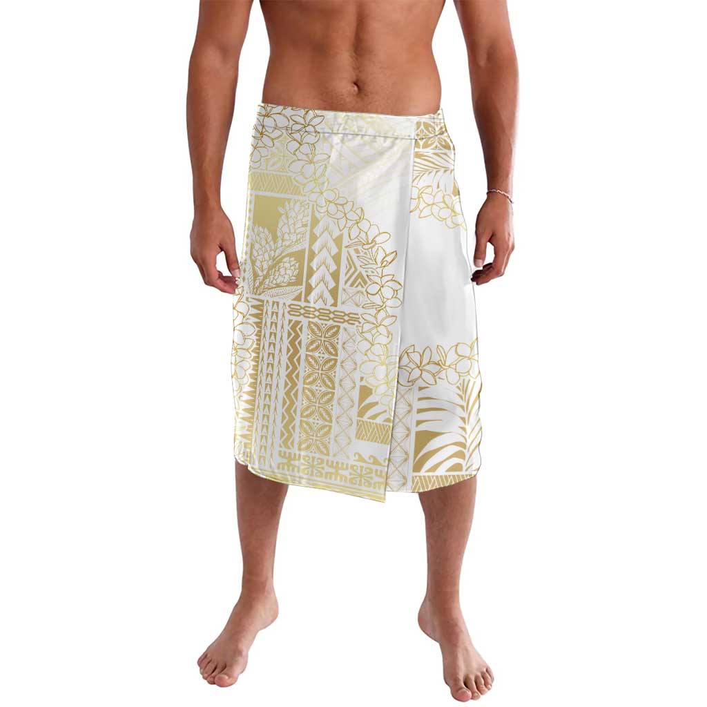 Samoa Lotu Tamaiti Mamanu Siapo Lavalava Golden Plumeria - Polynesian Pride