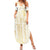 Samoa Lotu Tamaiti Mamanu Siapo Summer Maxi Dress Golden Plumeria - Polynesian Pride