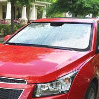 Samoa Lotu Tamaiti Mamanu Siapo Auto Sun Shade Off White Plumeria - Polynesian Pride