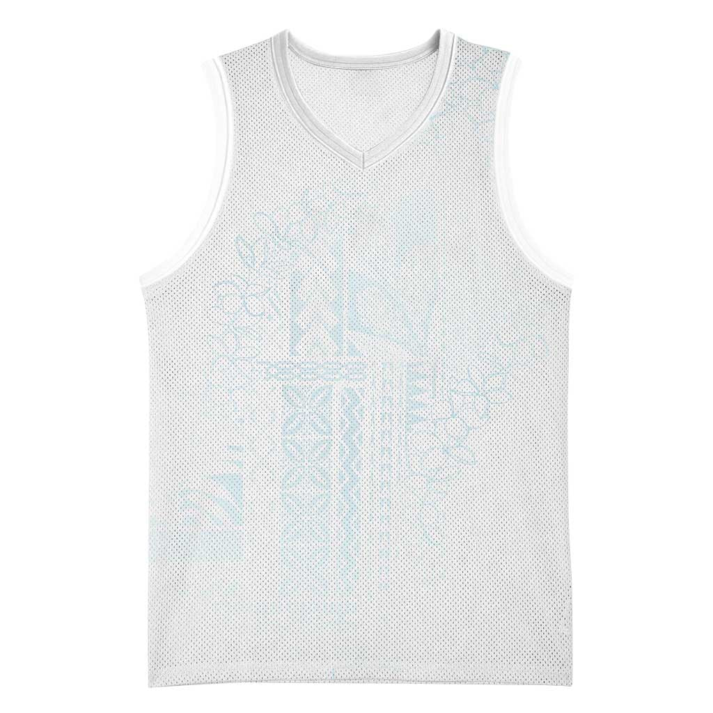Samoa Lotu Tamaiti Mamanu Siapo Basketball Jersey Off White Plumeria - Polynesian Pride