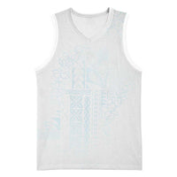 Samoa Lotu Tamaiti Mamanu Siapo Basketball Jersey Off White Plumeria - Polynesian Pride