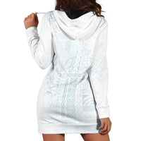 Samoa Lotu Tamaiti Mamanu Siapo Hoodie Dress Off White Plumeria LT7 - Polynesian Pride