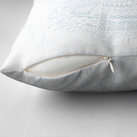 Samoa Lotu Tamaiti Mamanu Siapo Pillow Cover Off White Plumeria LT7 - Polynesian Pride