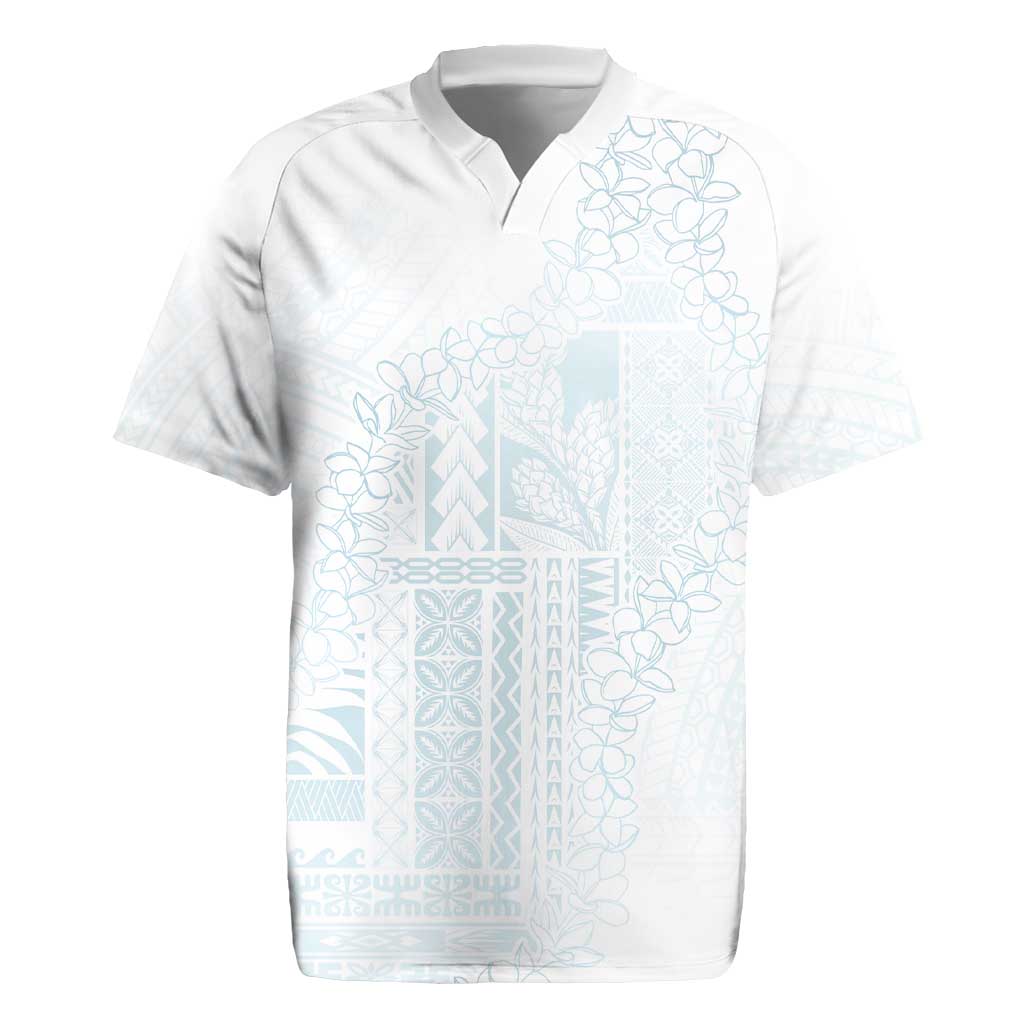 Samoa Lotu Tamaiti Mamanu Siapo Rugby Jersey Off White Plumeria - Polynesian Pride