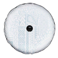 Samoa Lotu Tamaiti Mamanu Siapo Spare Tire Cover Off White Plumeria - Polynesian Pride