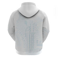 Samoa Lotu Tamaiti Mamanu Siapo Zip Hoodie Off White Plumeria - Polynesian Pride