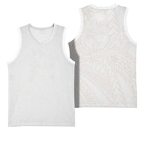 Samoa Lotu Tamaiti Ivory Basketball Jersey Teuila Tatau - Polynesian Pride