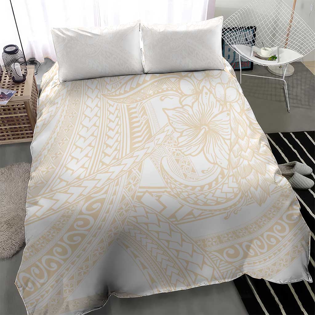 Samoa Lotu Tamaiti Ivory Bedding Set Teuila Tatau - Polynesian Pride