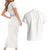 Samoa Lotu Tamaiti Ivory Couples Matching Short Sleeve Bodycon Dress and Hawaiian Shirt Teuila Tatau - Polynesian Pride