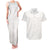Samoa Lotu Tamaiti Ivory Couples Matching Tank Maxi Dress and Hawaiian Shirt Teuila Tatau - Polynesian Pride