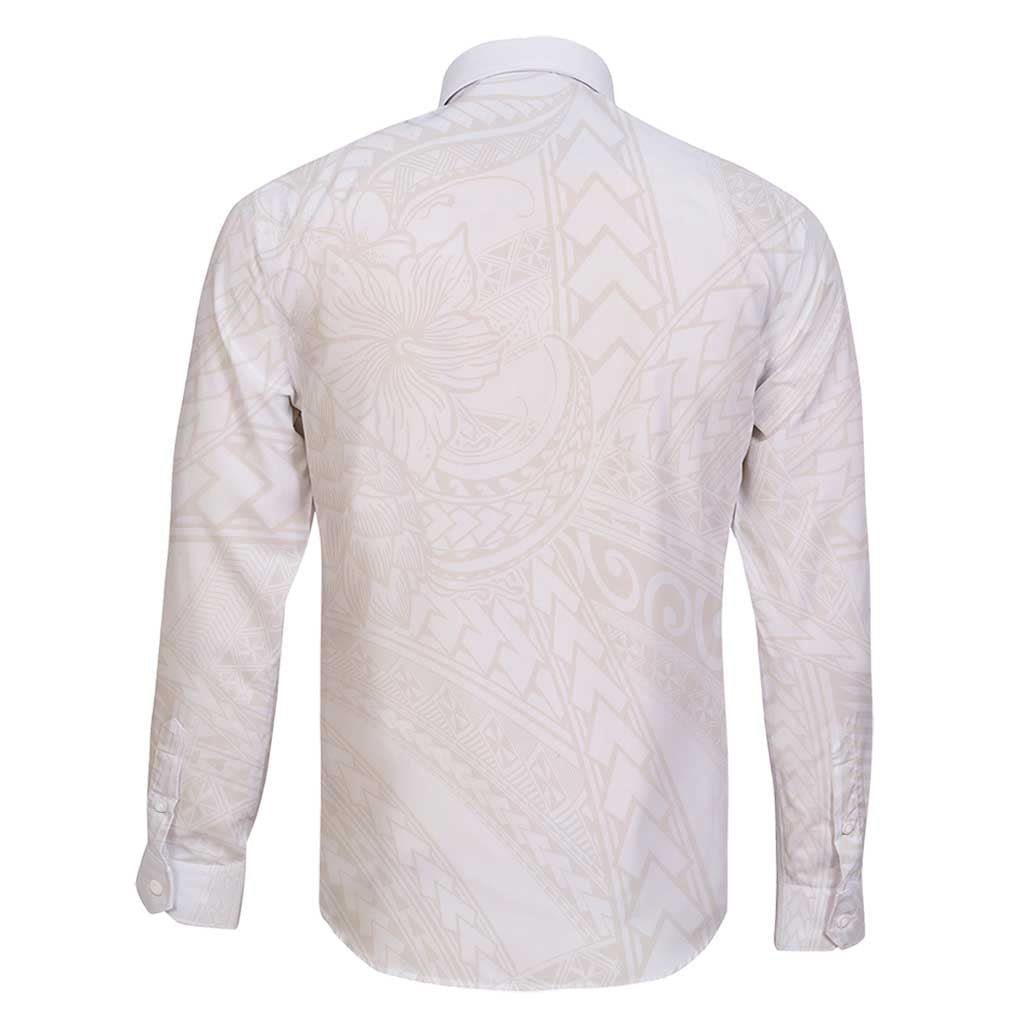 Samoa Lotu Tamaiti Ivory Family Matching Mermaid Dress and Hawaiian Shirt Teuila Tatau - Polynesian Pride