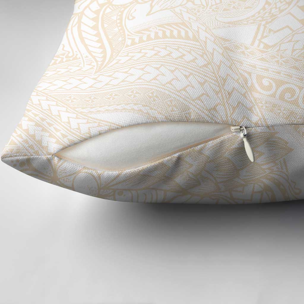 Samoa Lotu Tamaiti Ivory Pillow Cover Teuila Tatau LT7 - Polynesian Pride