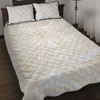 Samoa Lotu Tamaiti Ivory Quilt Bed Set Teuila Tatau - Polynesian Pride