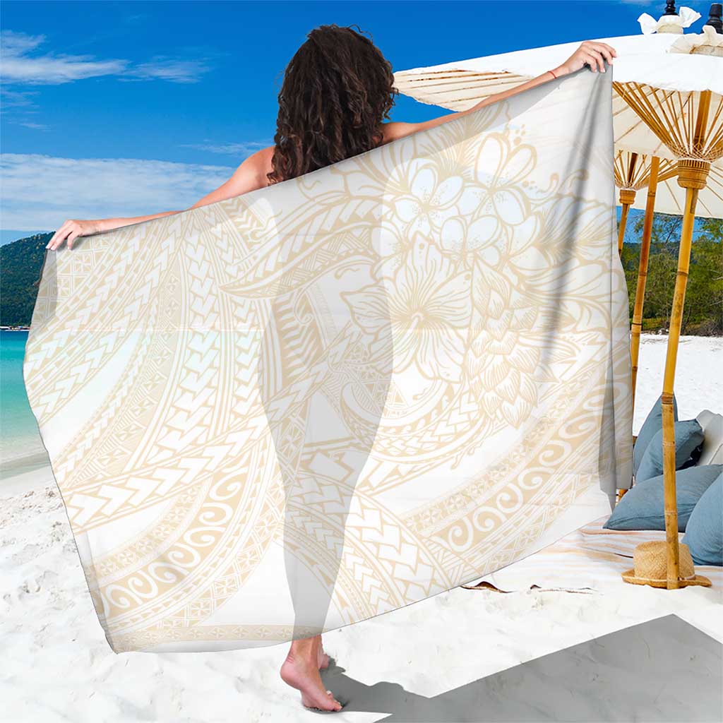 Samoa Lotu Tamaiti Ivory Sarong Teuila Tatau LT7 One Size 44 x 66 inches Ivory - Polynesian Pride