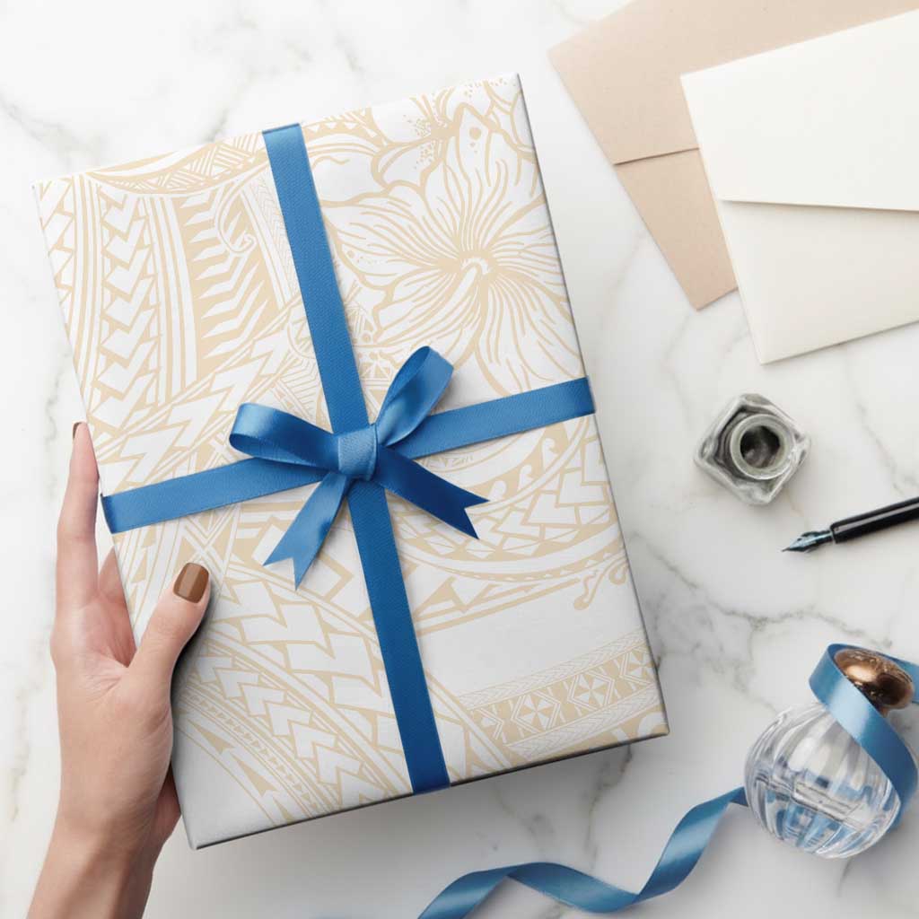 Samoa Lotu Tamaiti Ivory Wrapping Paper Teuila Tatau