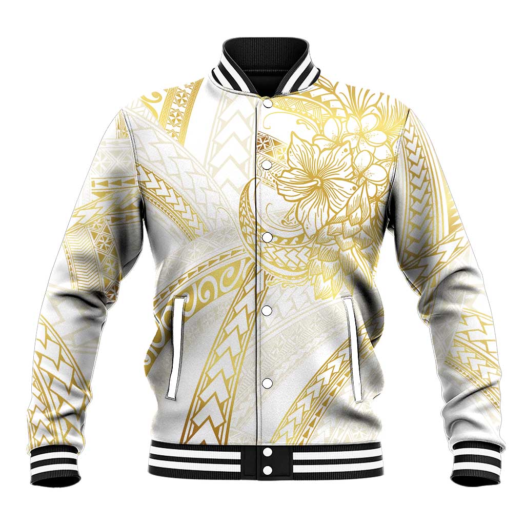 Samoa Lotu Tamaiti Gold Baseball Jacket Teuila Tatau - Polynesian Pride