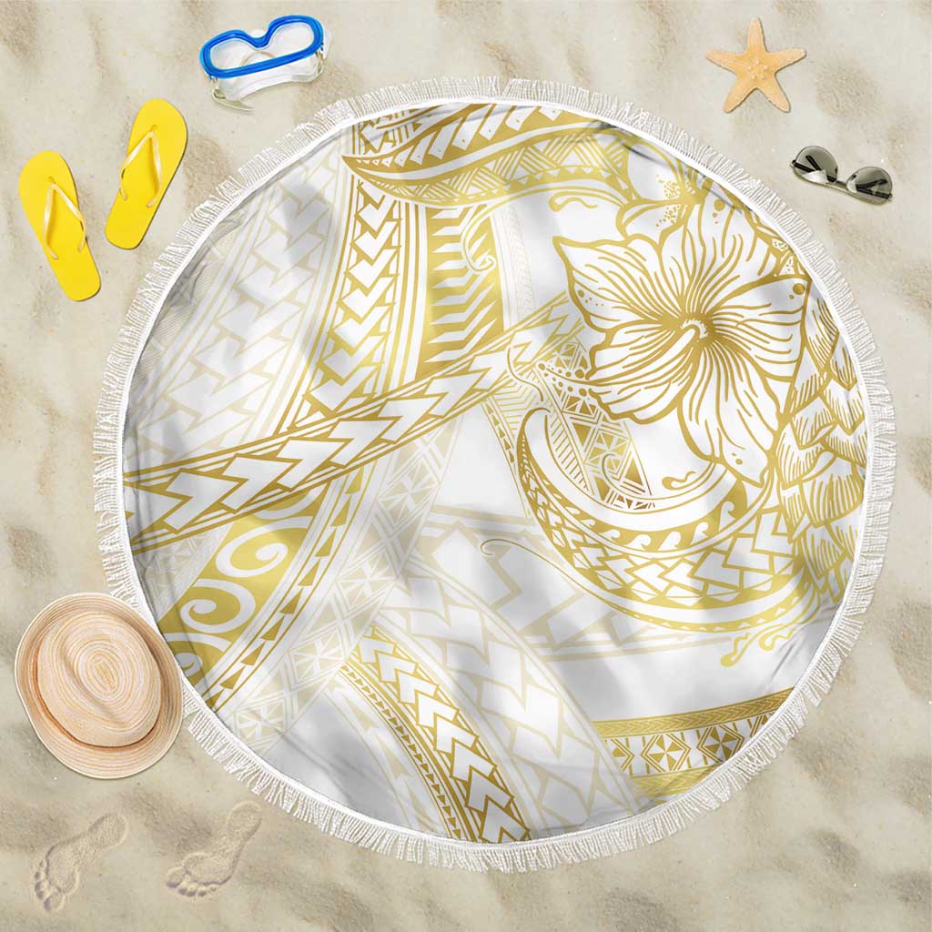 Samoa Lotu Tamaiti Gold Beach Blanket Teuila Tatau - Polynesian Pride