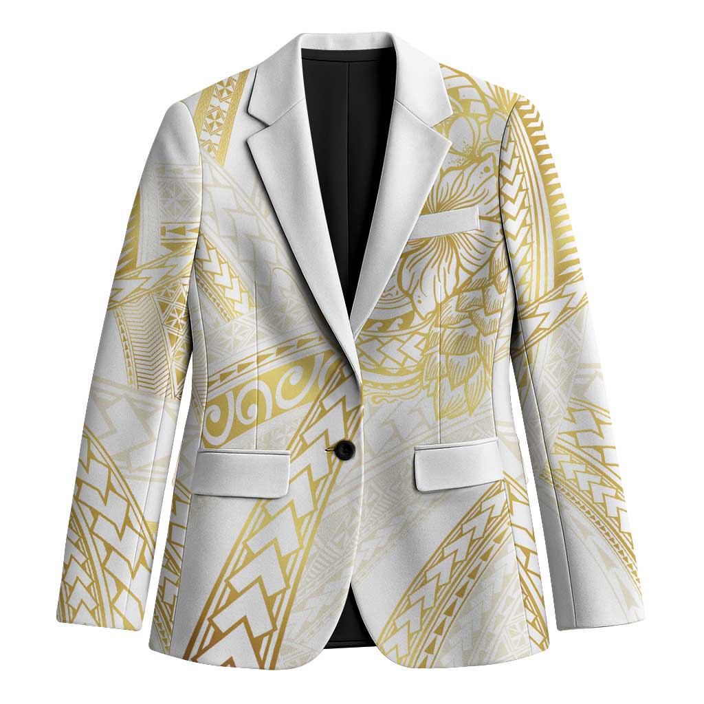 Samoa Lotu Tamaiti Gold Blazer Teuila Tatau LT7 Unisex Gold - Polynesian Pride