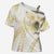 Samoa Lotu Tamaiti Gold Cross Shoulder Shirt Teuila Tatau - Polynesian Pride