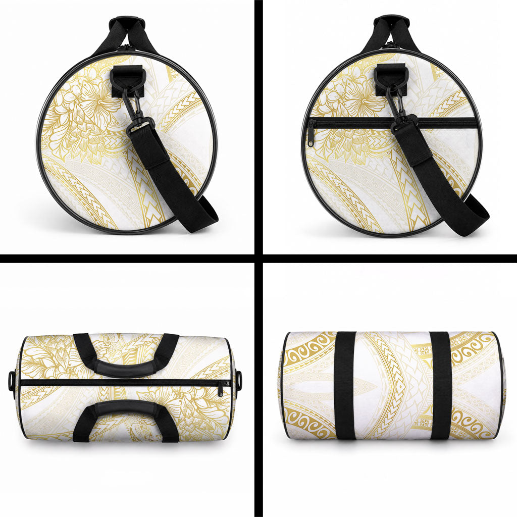 Samoa Lotu Tamaiti Gold Duffle Bag Teuila Tatau