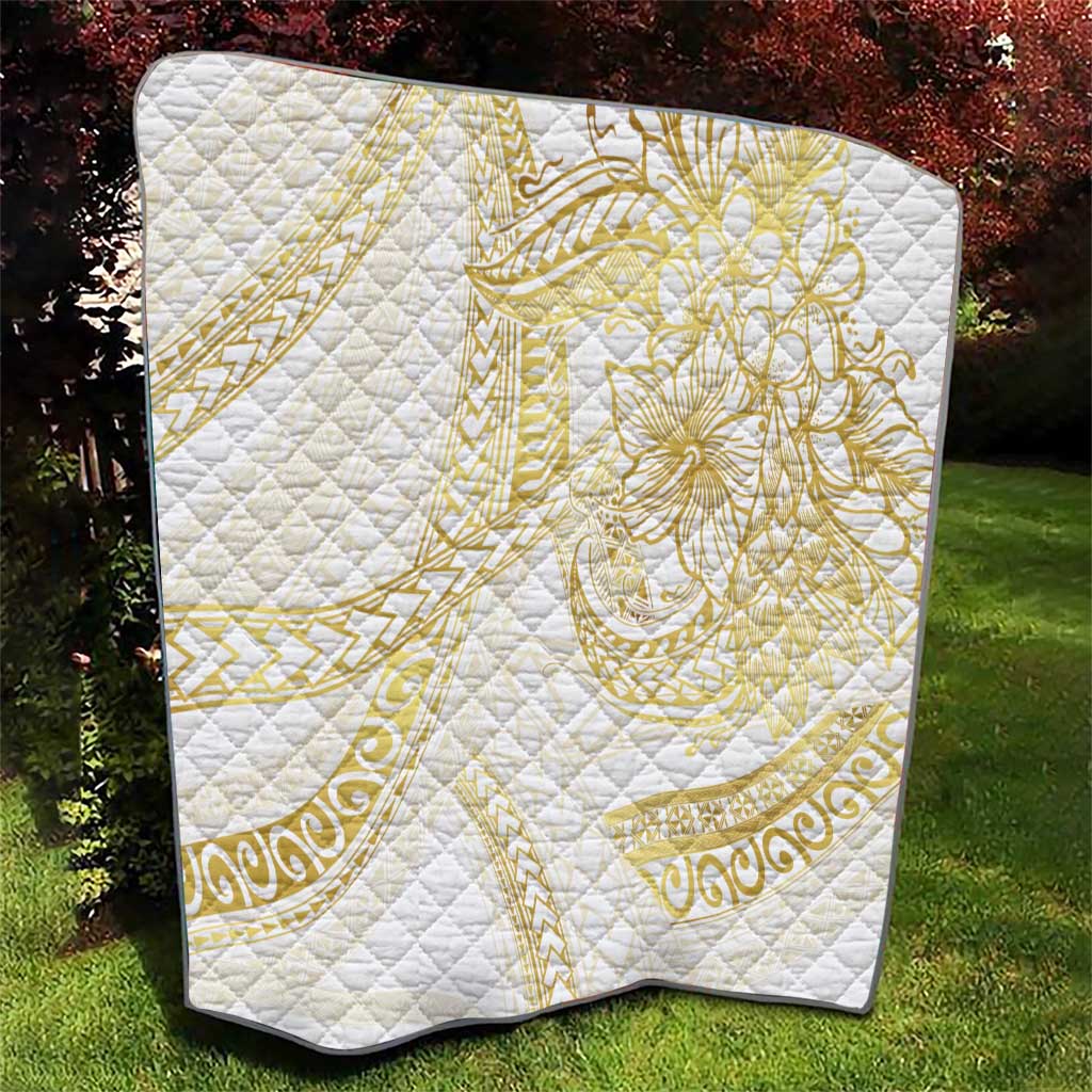 Samoa Lotu Tamaiti Gold Quilt Teuila Tatau - Polynesian Pride