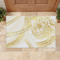 Samoa Lotu Tamaiti Gold Rubber Doormat Teuila Tatau - Polynesian Pride