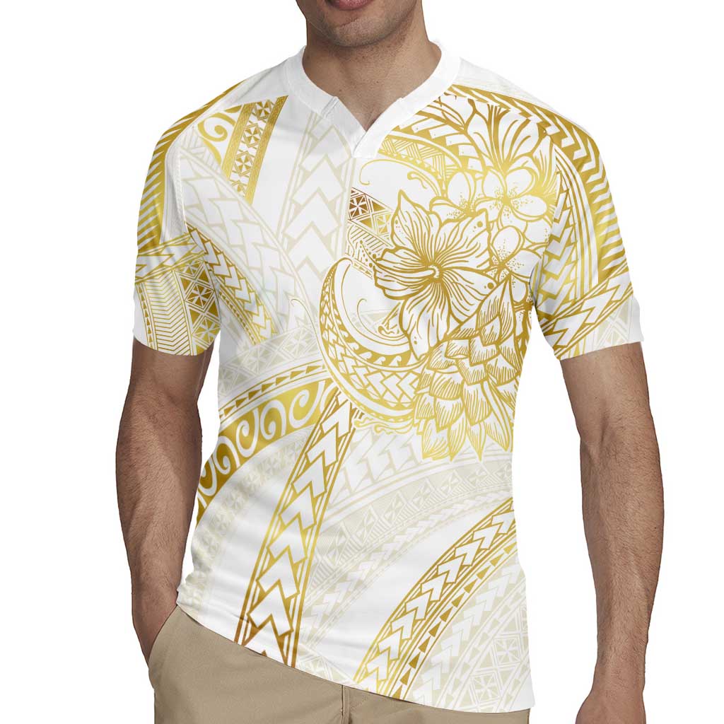 Samoa Lotu Tamaiti Gold Rugby Jersey Teuila Tatau - Polynesian Pride