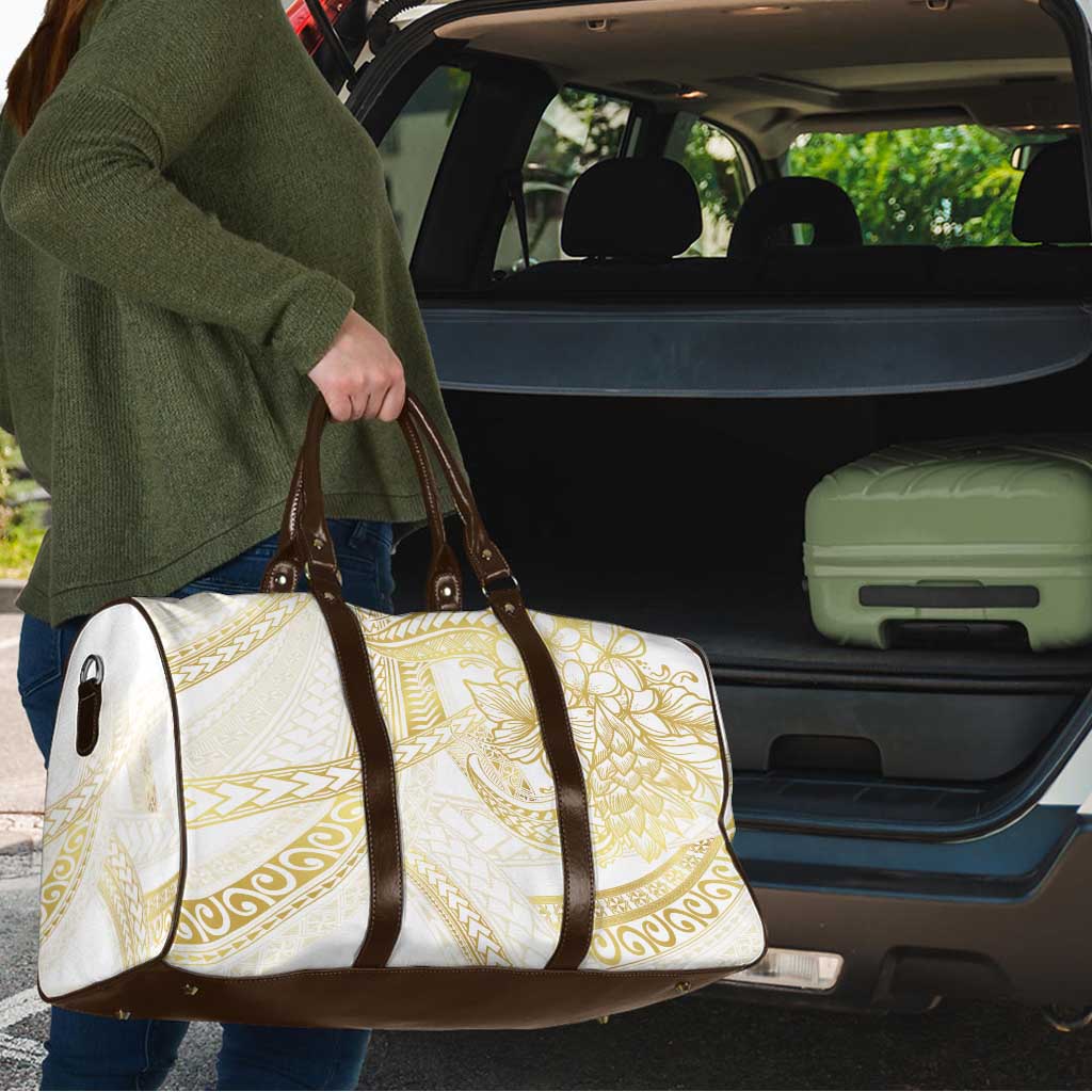 Samoa Lotu Tamaiti Gold Travel Bag Teuila Tatau - Polynesian Pride