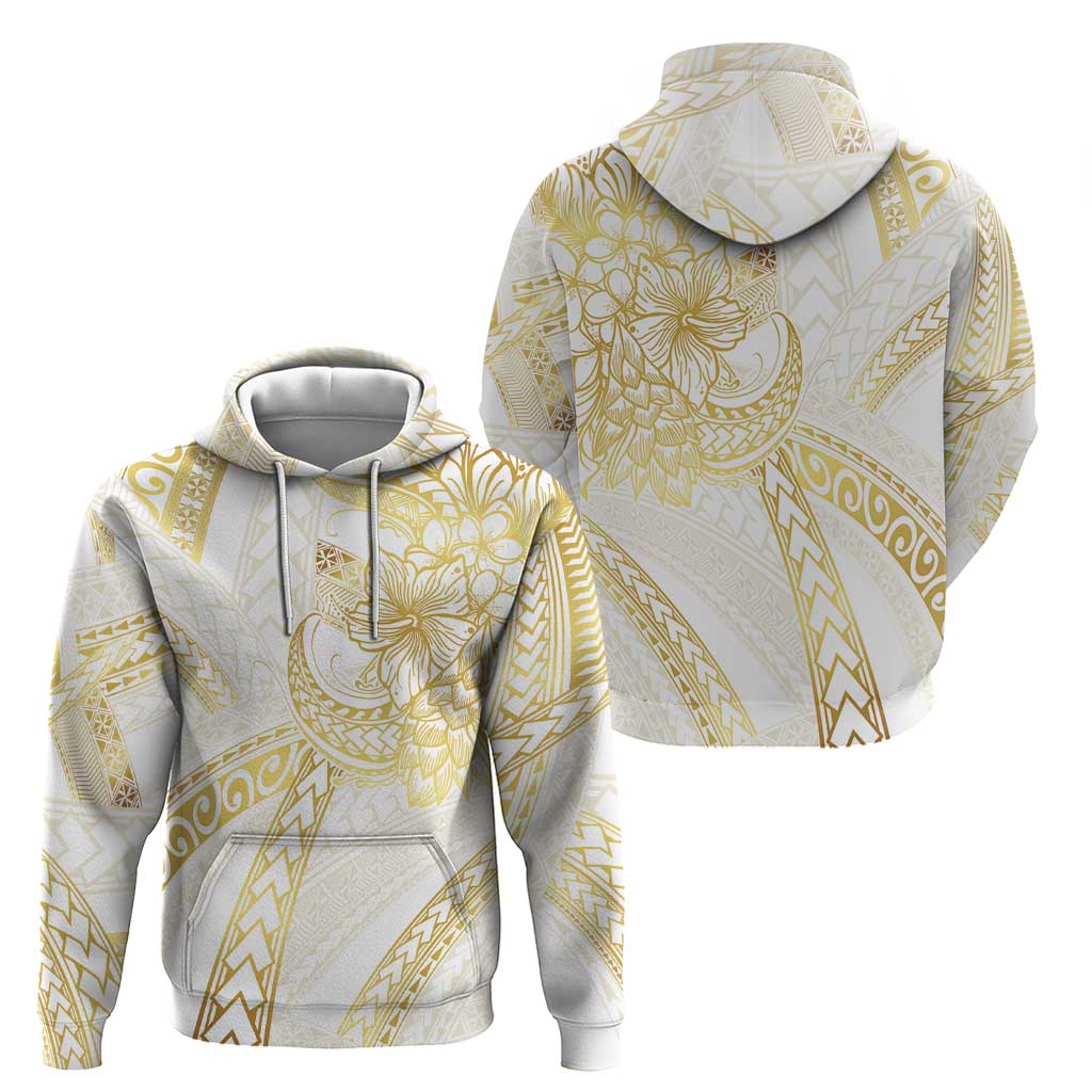 Samoa Lotu Tamaiti Gold Zip Hoodie Teuila Tatau - Polynesian Pride