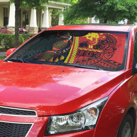 Papua New Guinea Independence Auto Sun Shade PNG Bagi and Lime Pot LT7 - Polynesian Pride