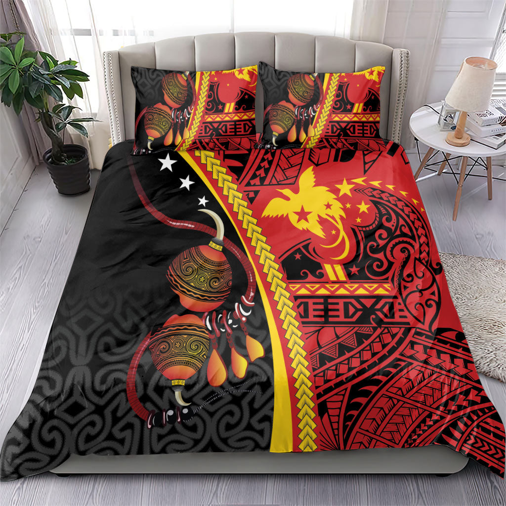 Papua New Guinea Independence Bedding Set PNG Bagi and Lime Pot LT7 - Polynesian Pride