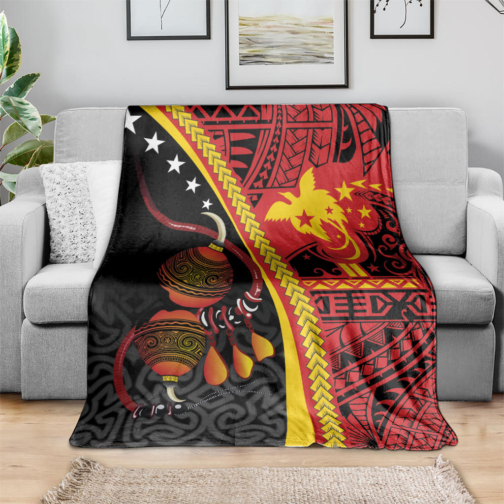 Papua New Guinea Independence Blanket PNG Bagi and Lime Pot LT7 - Polynesian Pride