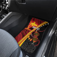 Papua New Guinea Independence Personalised Car Mats PNG Bagi and Lime Pot LT7 - Polynesian Pride