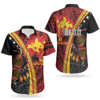 Papua New Guinea Independence Personalised Couples Matching Mermaid Dress and Hawaiian Shirt PNG Bagi and Lime Pot LT7 - Polynesian Pride